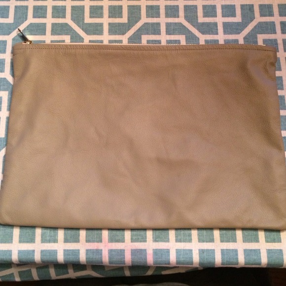 Leather American Apparel clutch