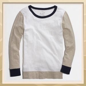 🎉Host Pick 9/9🎉J.Crew Colorblock Baseball Tee