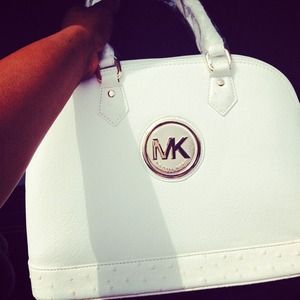 MK White Handbag