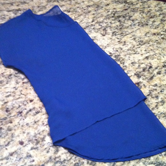 SOLD Bundled with NOOTT dress. Sheer Blue Top