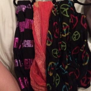 3 cute scarves