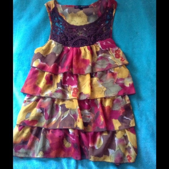 Multi Ruffle Top🚫sold🚫 - Picture 1 of 3