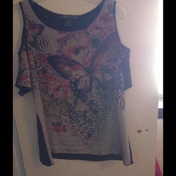 Multi Colored Butterfly Top🚫sold🚫 - Picture 2 of 3