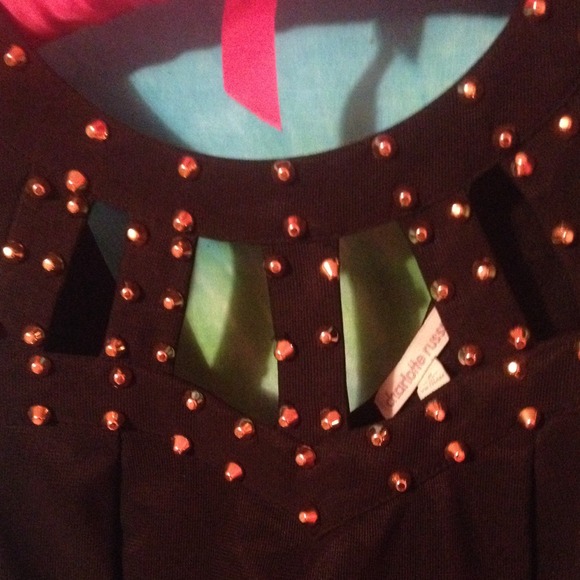 Black Studded Dress - Picture 2 of 4