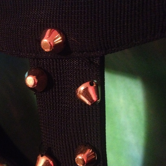 Black Studded Dress - Picture 3 of 4