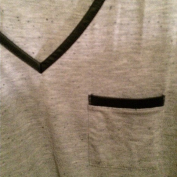 Gray tank with leather accents👍🏻 - Picture 2 of 3