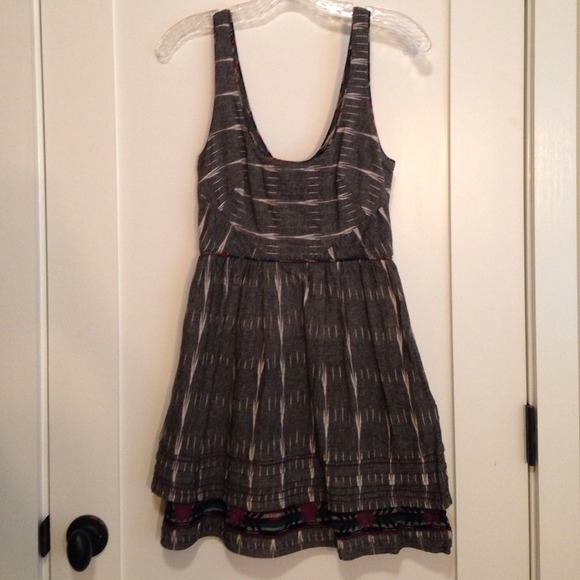 Black and White Tribal Dress w/ pockets