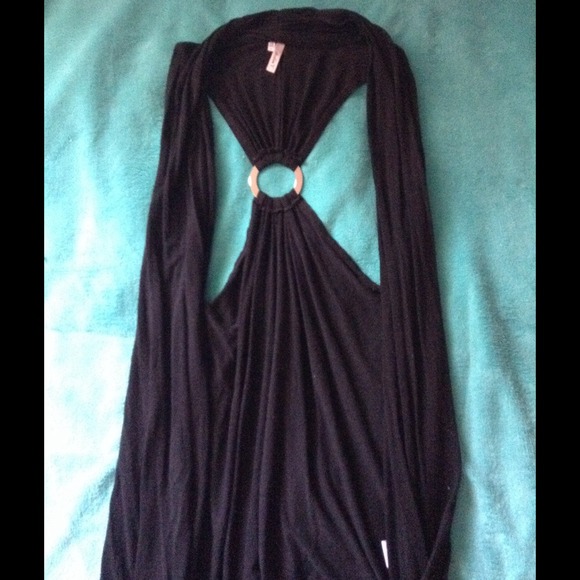 Black Sleeveless Cardigan🚫sold🚫 - Picture 1 of 2