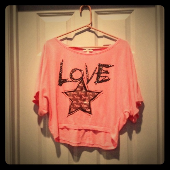 Pink Love crop top