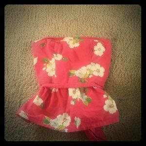 Floral tube top
