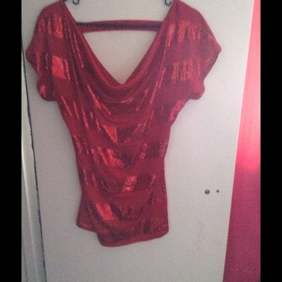 Red Sequn Top - Picture 1 of 2