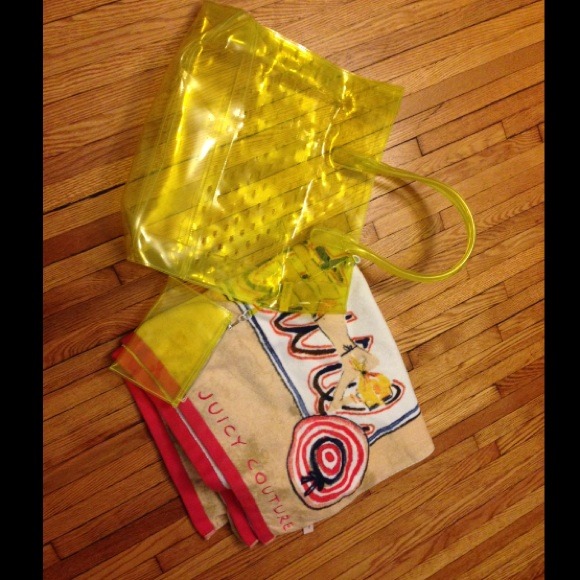 Authentic Juicy couture beach Bag with towel