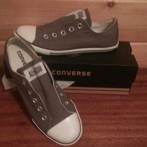 Charcoal slim slip Converse
