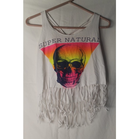 white fringe top - Picture 1 of 5