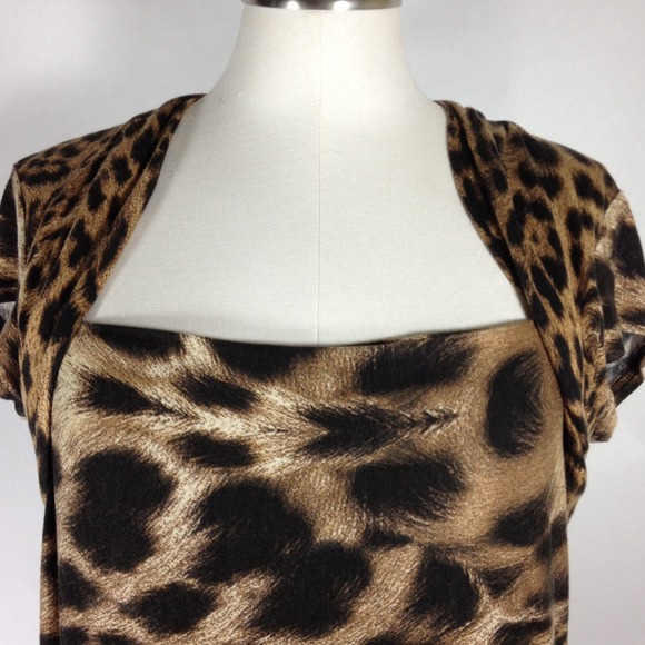Joseph Ribkoff Animal Print Blouse SZ. 12