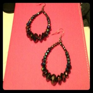 Iredescent french hook earrings