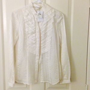 NWT Club Monaco blouse - white small