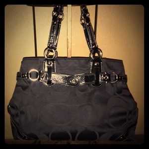 Authentic black coach purse