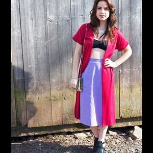 🎉HP 🎉 Vintage Lilac Midi skirt