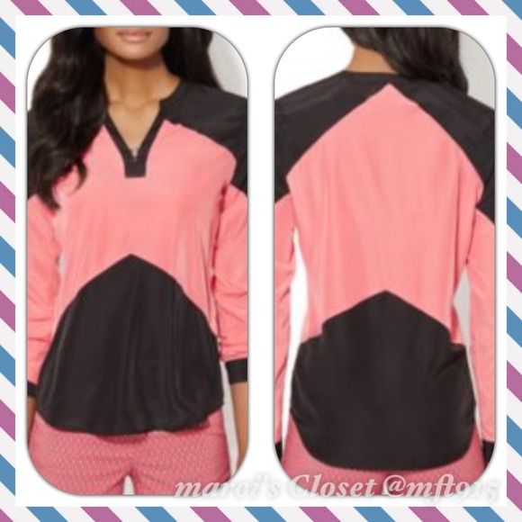 CHEVRON PINK AND BLACK CARDIGAN/JACKET