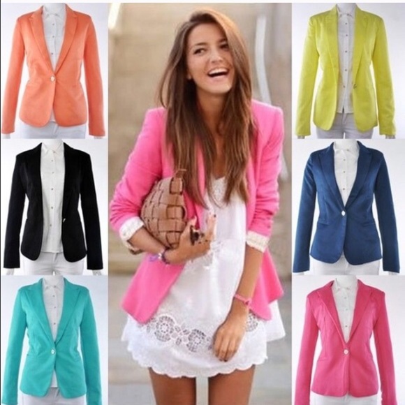 🎉🎉SOLD 🎉🎉HOST PICK 7/13/2014🎉 💞Pink Blazer💞 - Picture 4 of 4