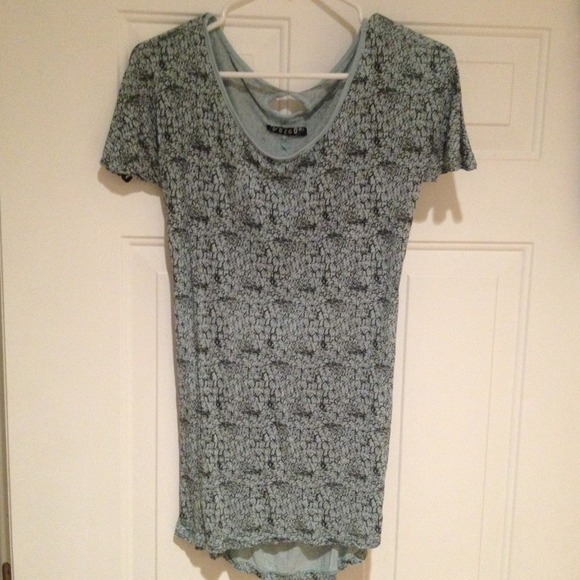 Open back T-shirt dress