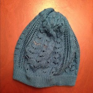 Teal Crochet Beanie