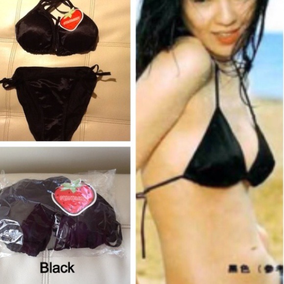 👙Silk bikini swimwear👙 black color..