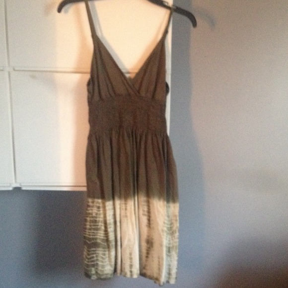 Brown with white at the bottom sundress