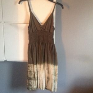 Brown with white at the bottom sundress