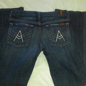 😀 7 For All Mankind "A" Pocket Jeans, flare