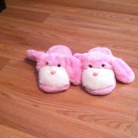 Pink Bunny Slippers
