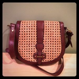 Fossil leather crossbody bag