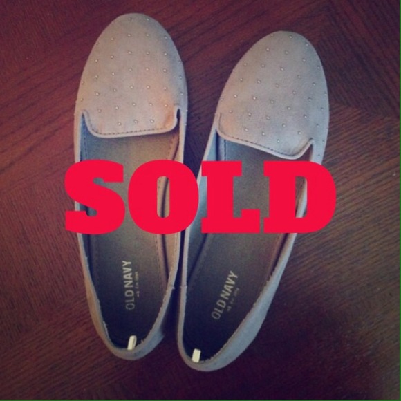 Gray Studded Flats