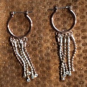 Copper, silver and gold tone earrings Copper, silver and gold tone earrings