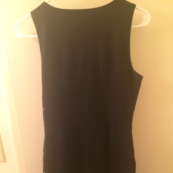 Black dress with silver shape studs - Picture 4 of 4