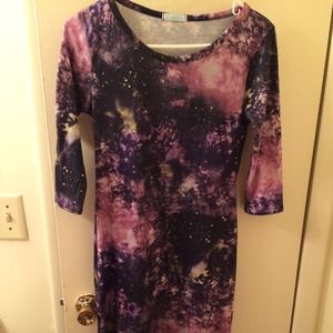 Spandex galaxy dress