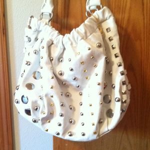 💜reduced💜Awesome white Big Buddha bag.
