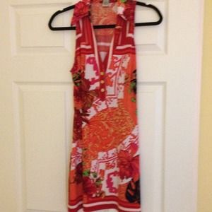 Cache belted tunic or short dress.