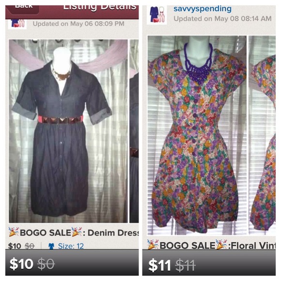 🎉BOGO SALE🎉:Vintage Romper/Denim Dress