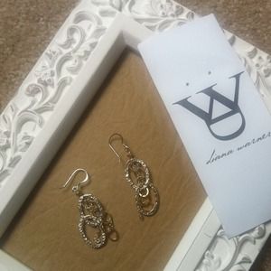 Very cute mixed metal earrings