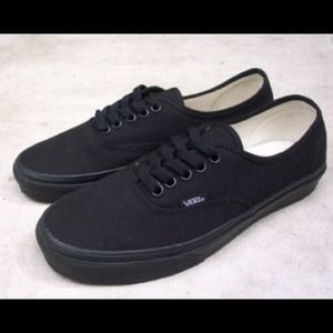 All black vans size 6!