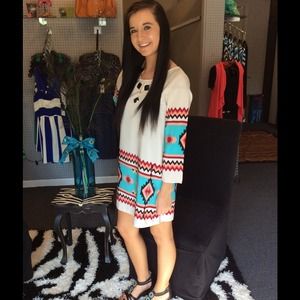 Aztec tunic shit dress