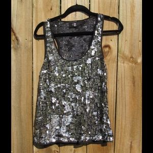 Stunning racer-back sequin tank by Joe's Jeans!