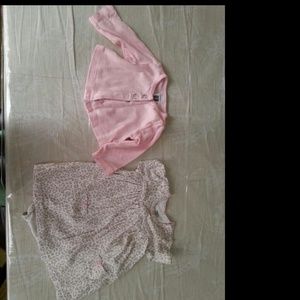 3 Months Top and cover up/cardigan