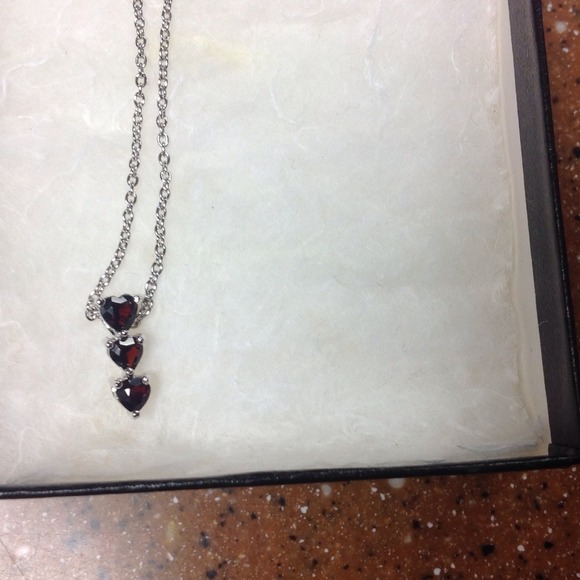 Necklace ruby stones