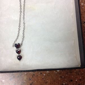 Necklace ruby stones