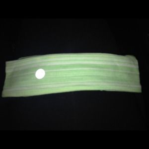 Lululemon green striped headband