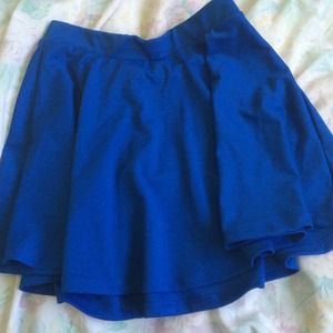 Royal blue skirt