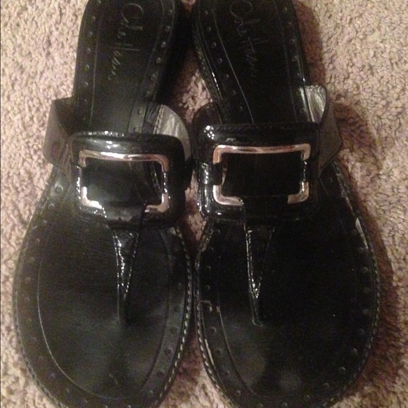 Cole Haan EUC black sandals Size 10